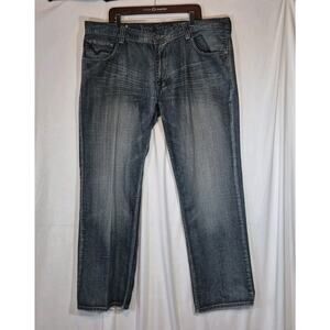 Vintage Y2K 90s Pepe Men's Blue Straight Leg Jeans 40 X 33.5